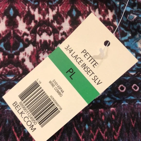 Kim Rogers 3/4 Sleeve Top. New - Picture 10 of 16